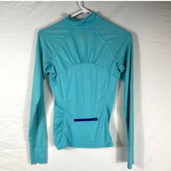 Athleta Quarter Zip Top Teal Size XSMALL - Picture 5 of 10